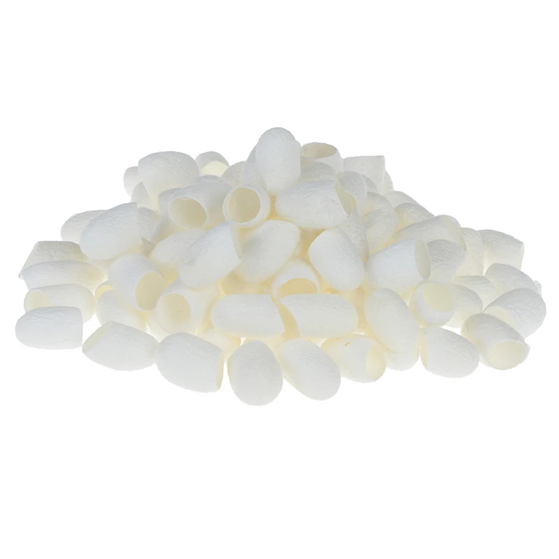 100 stks/set Hot Koop Biologische Natuurlijke Zijde Cocons Zijderups Ballen Gezicht Huidverzorging Scrub Zuiverende Acne Anti Aging Whitening