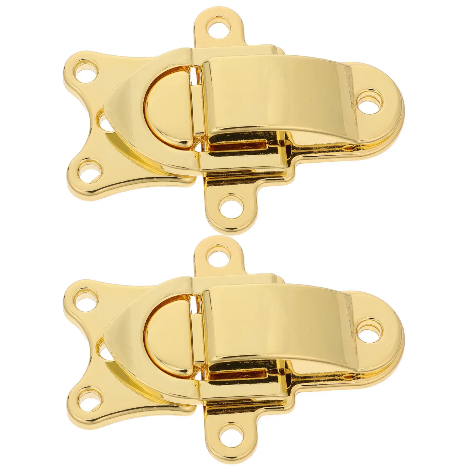 2Pcs Decorative Toggle Latch Metal Duckbilled Hasp Buckle for Wooden Box Jewelry Case Toolbox Cabinet Steamer Trunk