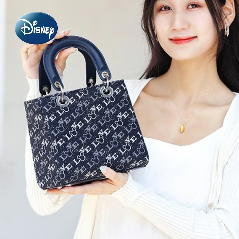 

Disney Mickey New Women's Handbag Cartoon Luxury Women's Shoulder Messenger Bag Fashion Original Mini Women's Bag High Quality