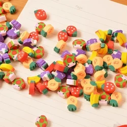 Cute Mini Fruit Rubber Pencil Eraser for Children Stationery/Gift/Toy  Prizes for Students Mini Novelty Erasers