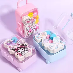 Śliczna gumka Sanrio Kawaii Mymelody Kuromi Hello Kitty Student Cartoon Press gumki szkolne kreatywne artykuły papiernicze