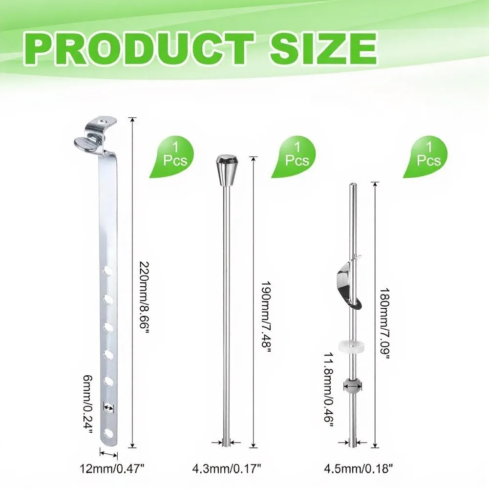 For Leaking Drain Fix Sink Drain Repair Kit Vanity Drain Lift Rod Iron And Plastic Construction Rust Resistant Material