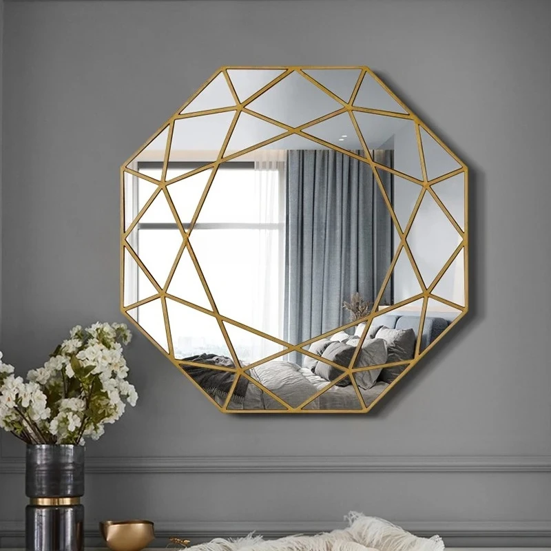 

American bathroom mirror wall hanging European entrance fireplace wall decoration mirror dining side living room