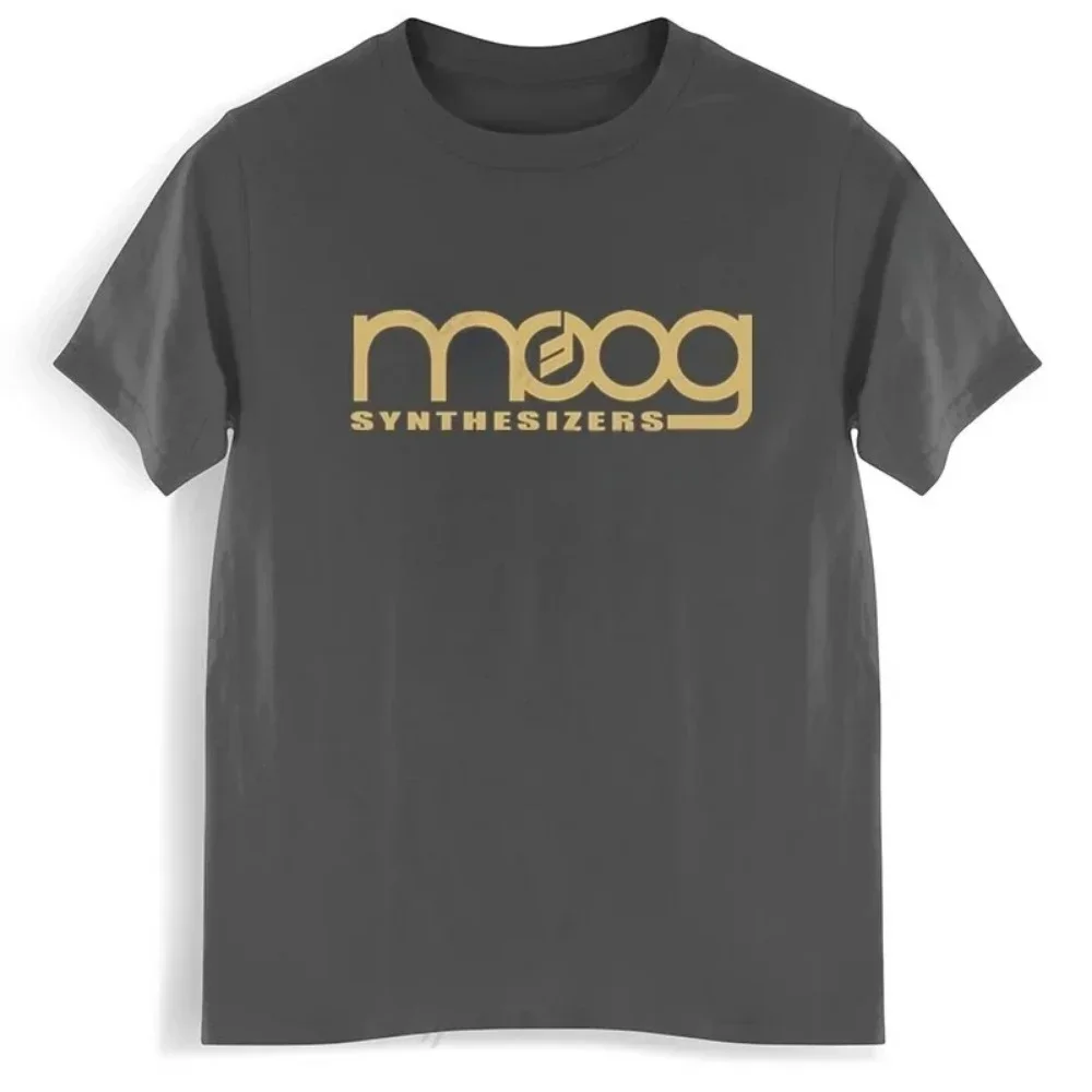 Moog Synthesizer Black Print T-shirt Men Women Cotton Hip Hop Oversized Tshirt Short Sleeve Brand T Shirt Streetwear Tops Tee