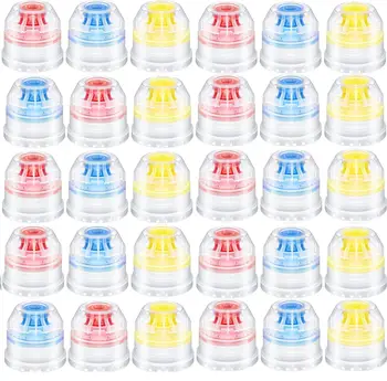 10個裝 28mm 推拉式替換瓶蓋 可重複使用 彩色汽水瓶蓋 旋轉式瓶蓋 適用於28mm運動水壺蓋 10 最佳銷售 普羅博特水瓶蓋 - №8