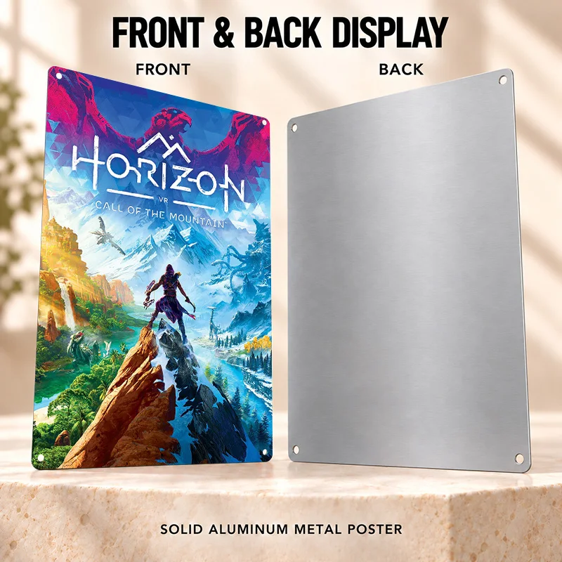 Horizon Aluminum Posters Cosmic Adventure Entertainment Room Wall Art Personalized Metal Sign Collector Gift For Gaming Fans