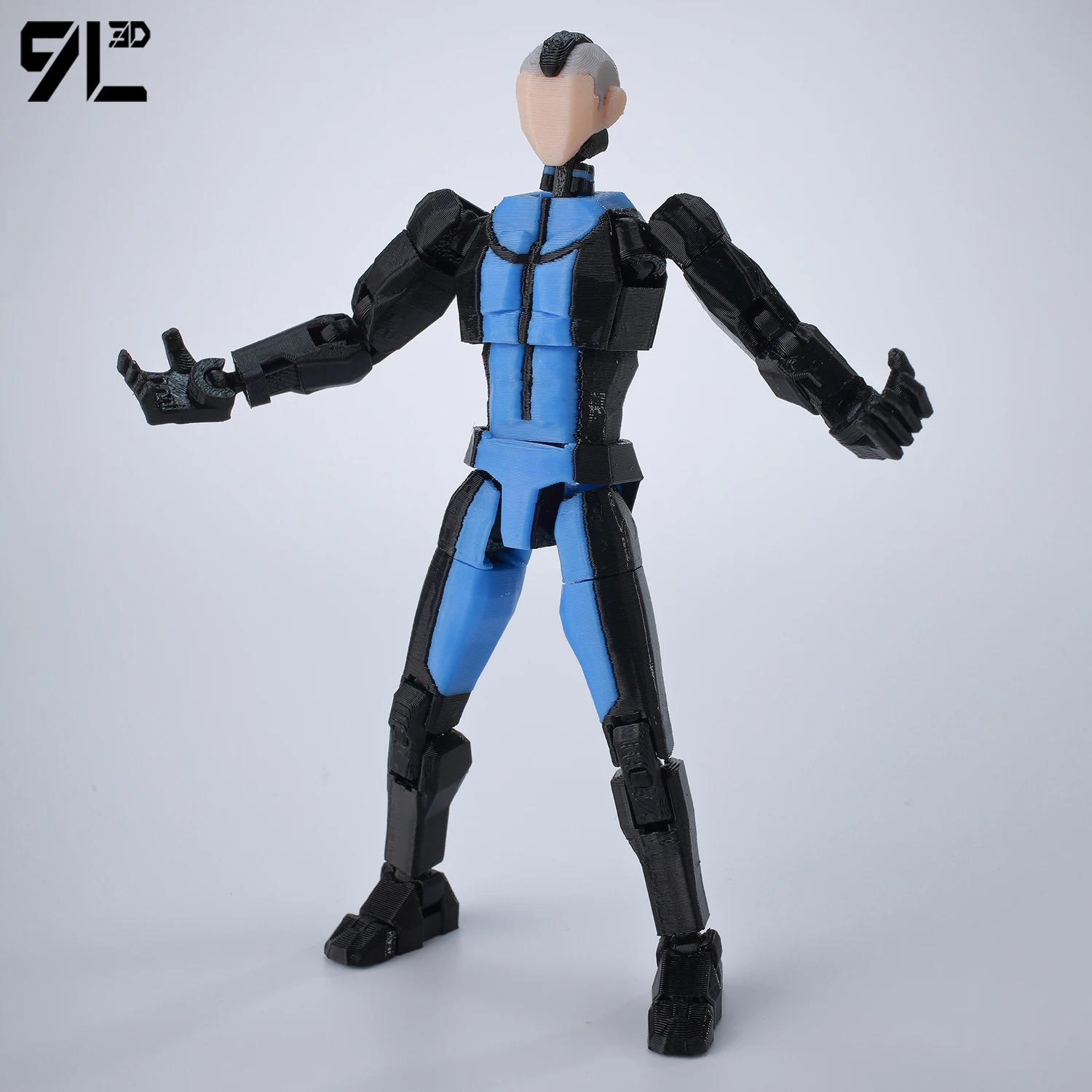 9L3D ラッキーダミー13 無敵の高柔軟性多関節ジョイントストライクポーズアニメ装飾ギフトクールロボットアクション組み立ておもちゃ