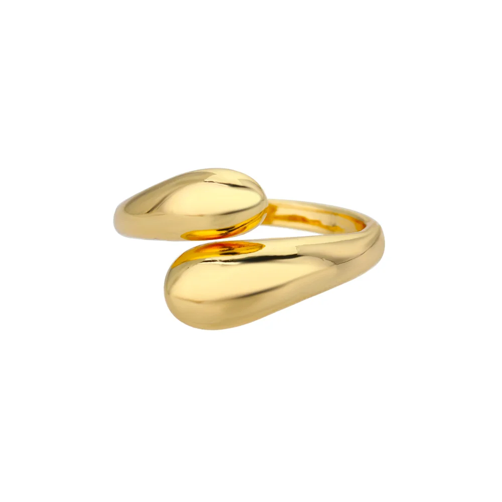316L Edelstahl Ringe für Frauen Gold Farbe Multilayer Geometrische Offenen Ring Vintage Wasserdicht Hochzeit Ästhetischen Schmuck Geschenk