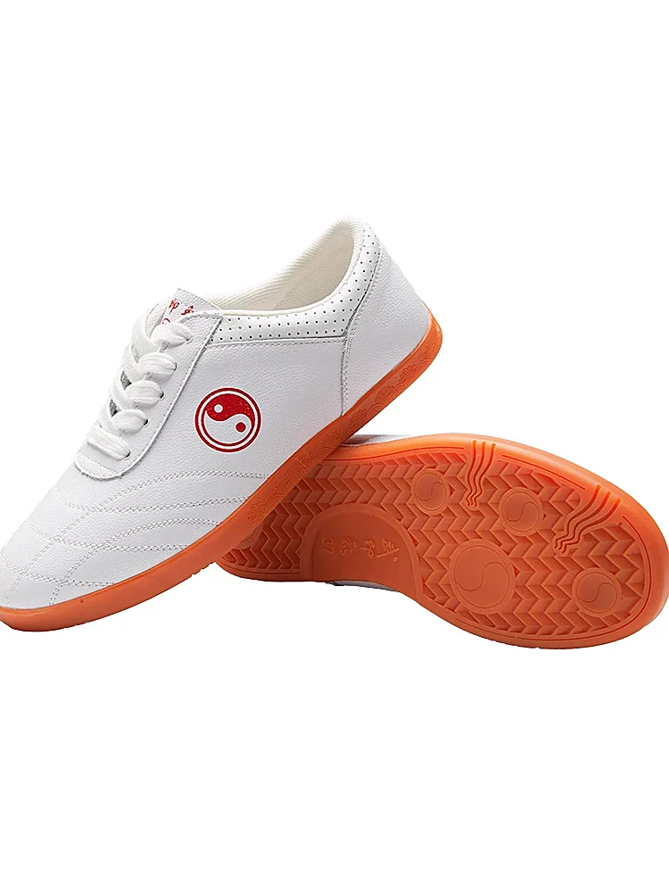 أحذية الكونغ فو من الجلد الطبيعي مع نعل غير قابل للانزلاق للجنسين أحذية فنون الدفاع عن النفس من جلد البقر الناعم لتدريب تاي تشي با دوان جين