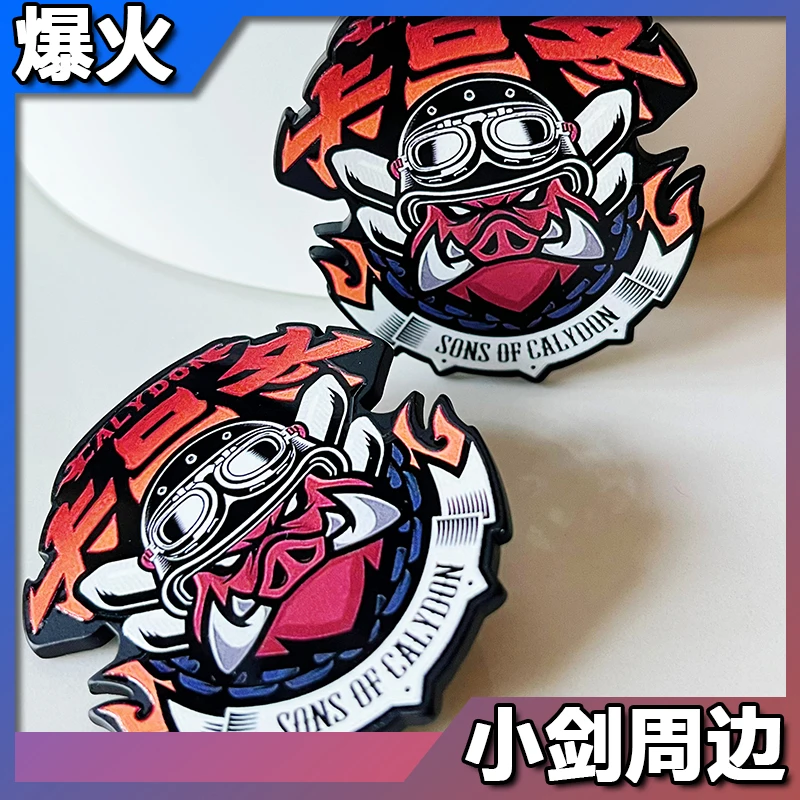 

Anime Zenless Zone Zero Caesar King Burnice Whita Cosplay Cartoon Metal Badge Emblem Brooch Breastpin Gift