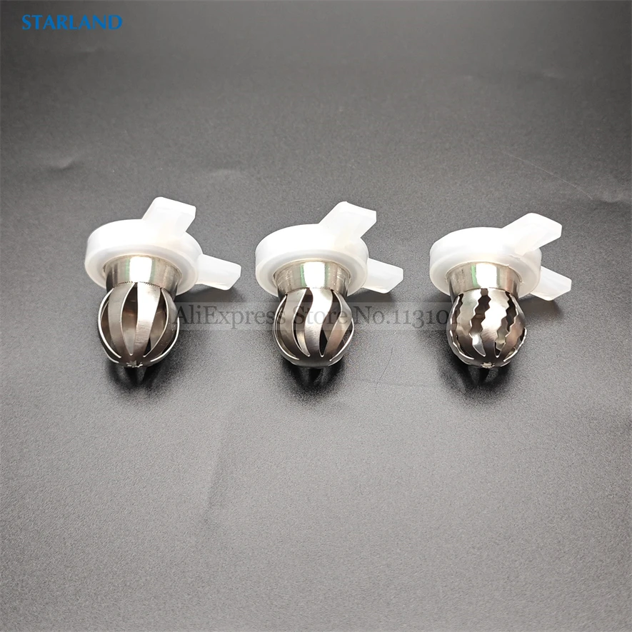 3 Types Petal-Shaped Ice Cream Modelling Nozzle Caps Fittings Of Soft Serve Machines Replacements Spare Part 29mm Inner Diameter