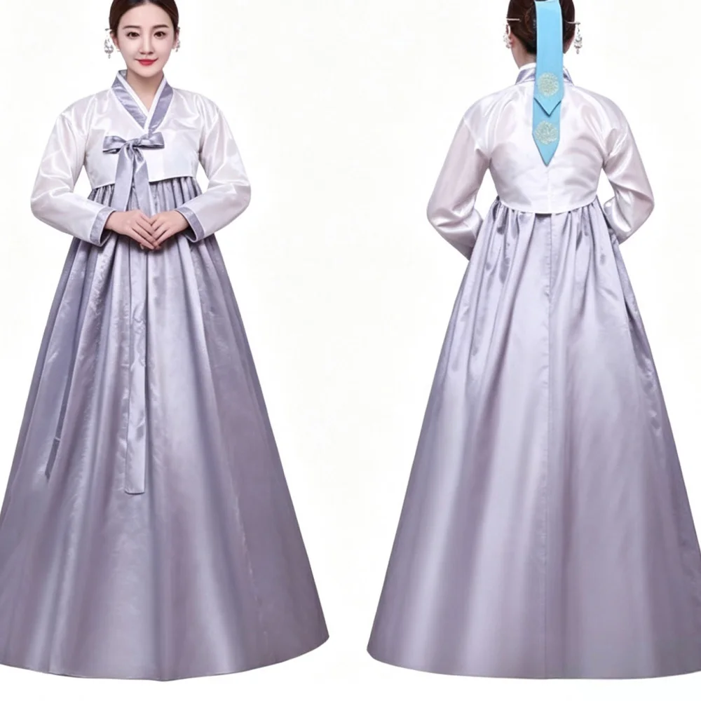 Traditional Hanbok for Women Korean Costume Minority Palace Performance Court Clothes Flower New Year Wedding Party Dance Dress
