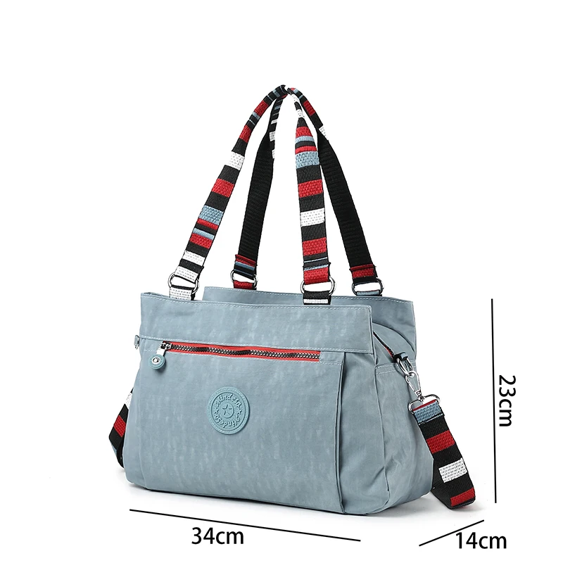 Sac à main portable en nylon pour femme, sac à bandoulière, sac de voyage étanche, haute qualité, nouveau, initié, 2023, 8513