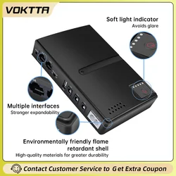 DC85-265V 1018L Ups Uninterruptible Power Supply Router 5V 9V 12V Optical Modem Monitoring Backup Power Bank (Without Battery)