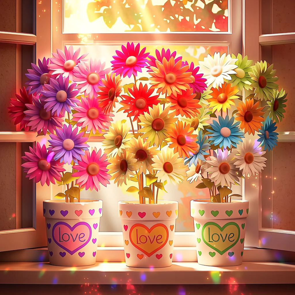 

GATYZTORY Picture By Number Colorful Daisy Painting By Number Flowers Drawing On Canvas HandPainted Art Gift Kits Home Decor