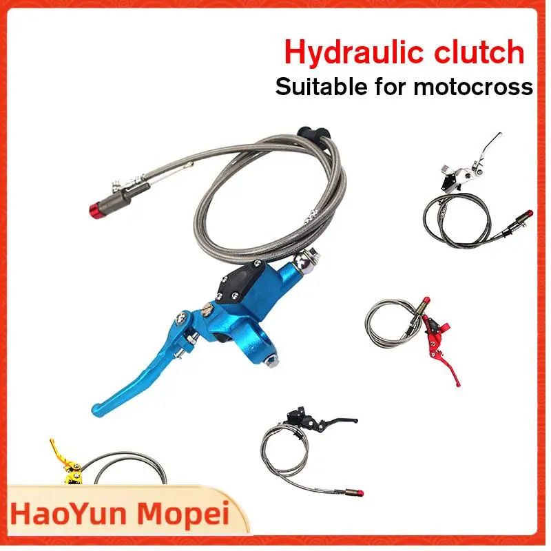 

Алюминиевый гидравлический рычаг сцепления для мотоциклов, 1200 мм, серебристый, с главным цилиндром, для вертикальных двигателей 125-250 куб. см, для мотокросса