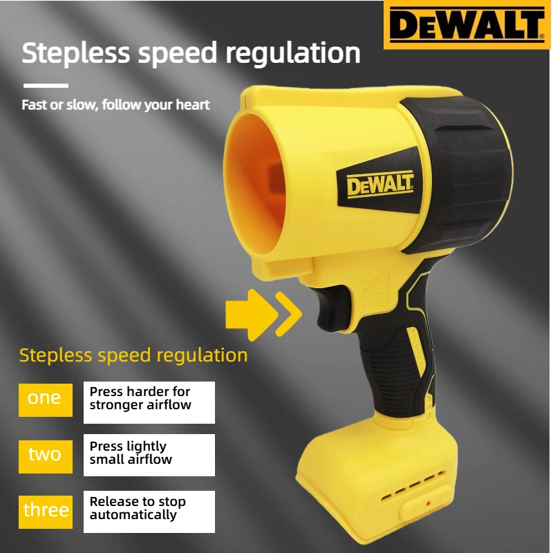 Dewalt 20V Cordless Turbo Fan: 30000RPM High-Velocity Air Blower for Heavy-Duty Dust Cleaning (Battery Not Included)