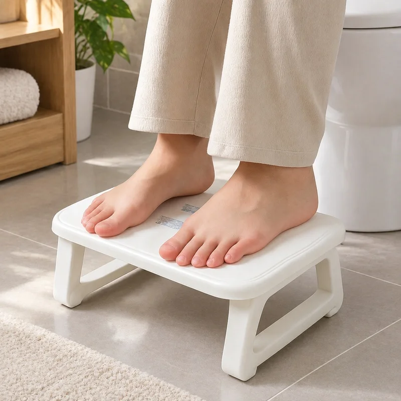 Adjustable Under-Desk Foot Support with Built-In Massage Rollers for Enhanced Home and Office Comfort