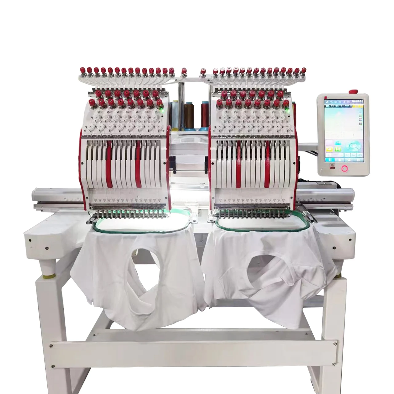 MYSEW embroidery machine double head 9/12/15 needle computer industrial embroidery machine for sale