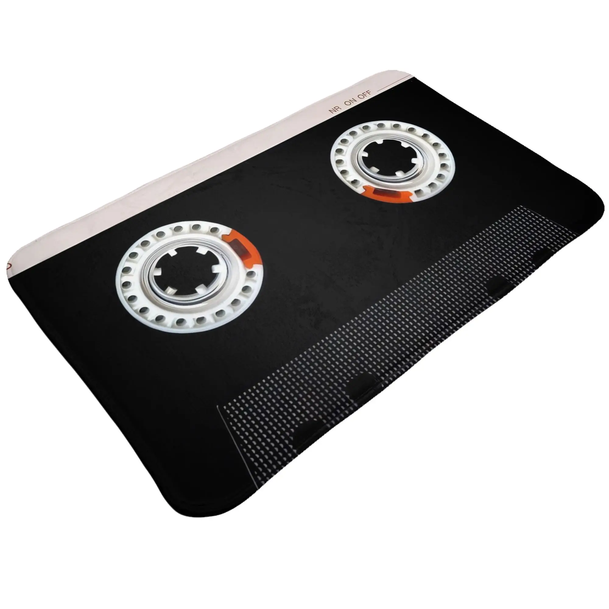 Retro Black Cassette Tape Vintage Art Non-slip Doormat Bedroom Mat  Indoor ModernDecor