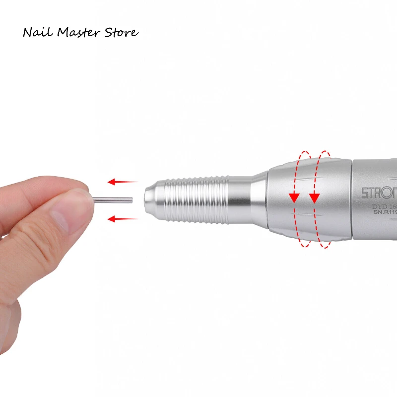 Pulidor Micromotor de 35000rpm, taladro eléctrico de uñas con mango, removedor de esmalte de Gel, herramienta de corte, 120II