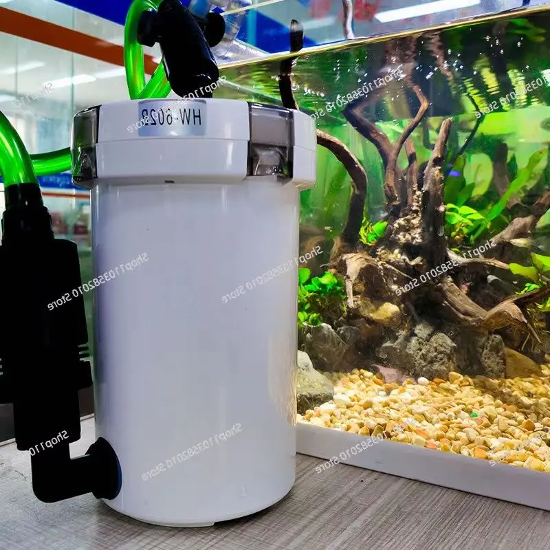 

Бесшумный регулируемый внешний фильтр-ведро для аквариума, компактный очиститель воды для рыбных чаш и аквариумов