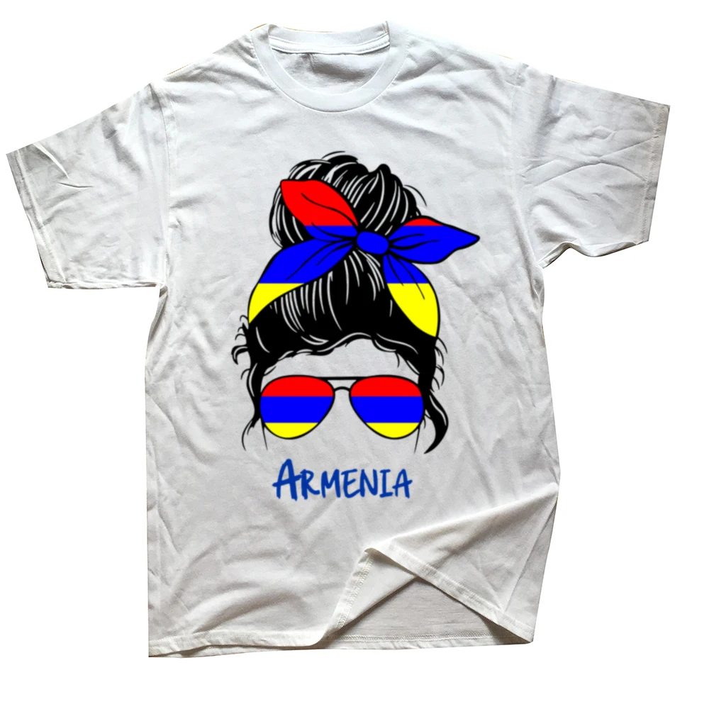 Funny Armenia Armenian Girl Woman Flag T Shirts Summer Style Graphic Cotton Streetwear Short Sleeve Birthday Gifts T-shirt Men