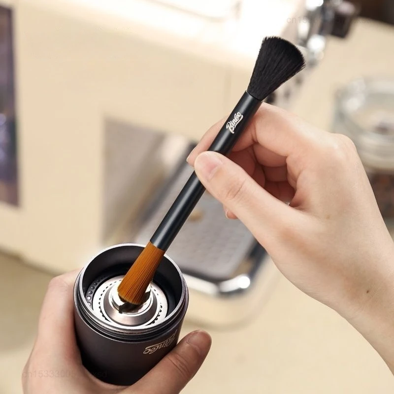 Bincoo Vintage Coffee Brush Grinder Cleaning Tool for Home Barista Kitchen Tool Coffee Machine Powder Brush Accessories