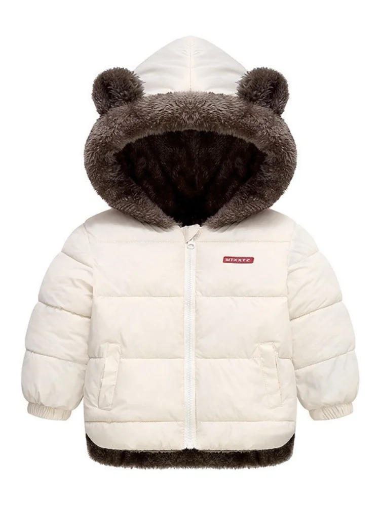 Kids Boys Girls Winter Puffer Jacket Thickened Warm Cotton Padded Toddler Baby Coat 2026 New Casual Children Outerwear