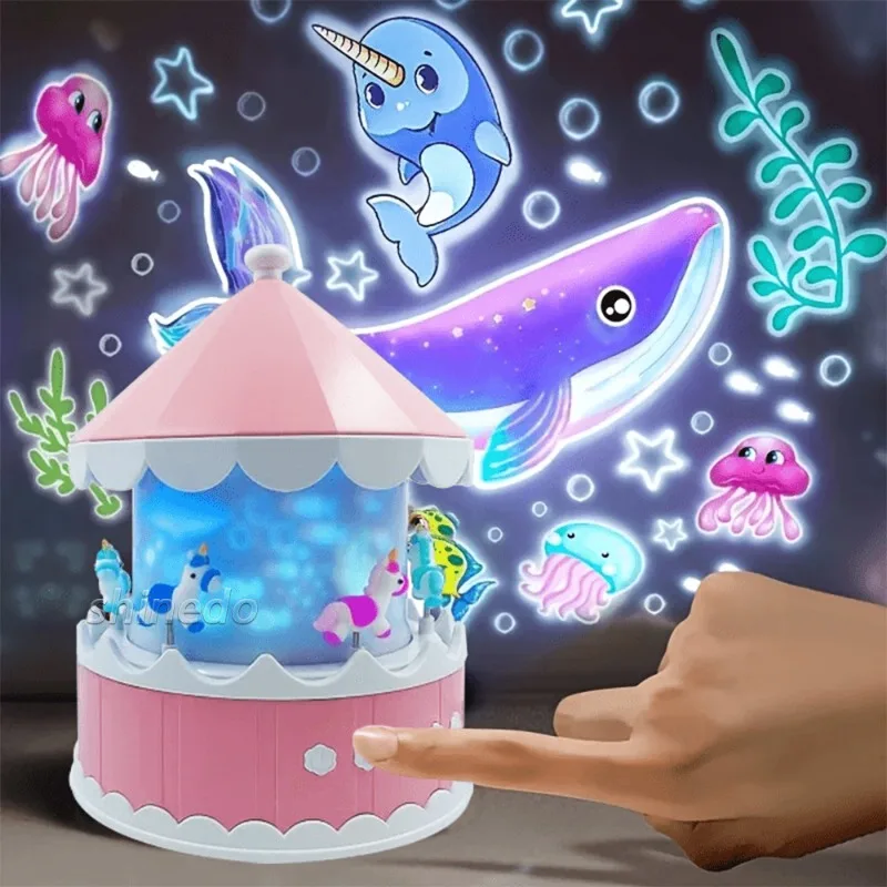 

Spinnable Sleep Carousel Star Galaxy Projection Light Gift
