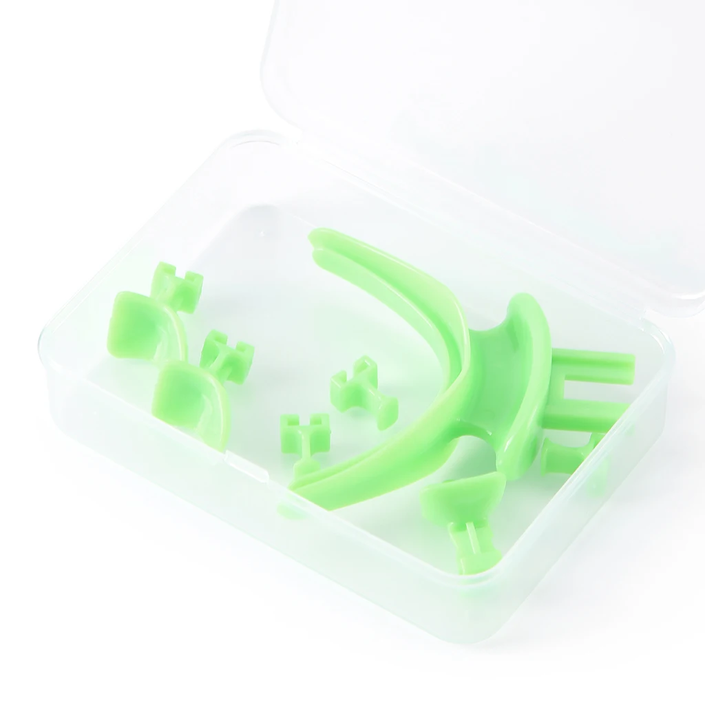 2 Sets AZDENT Dental Mid-Jaw-Tray, vollständige und partielle Abdruckschalen für die Zahnspitzenregistrierung, zur Reparatur von Prothesen, okklusale Abdruckschalen für zahnlose Kiefer – Detail 9