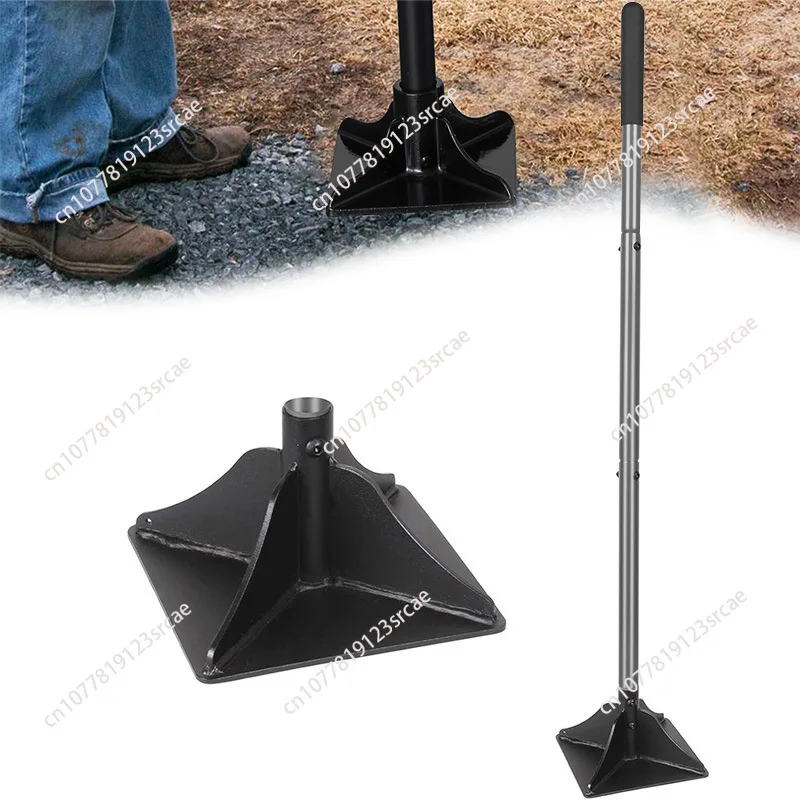 

All-Steel Rammed Earth Compactor Detachable Garden Tool for Soil Leveling Road Repair Foundation & Ground Compaction