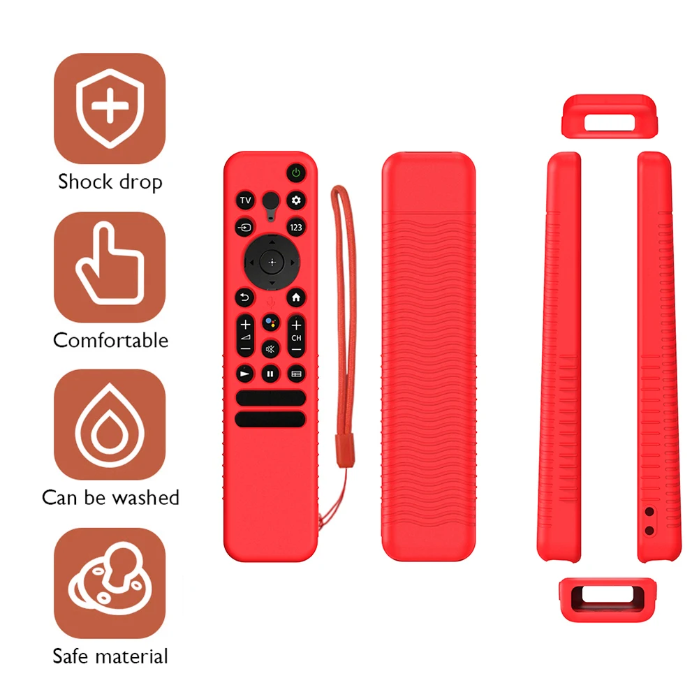 

Противоскользящий защитный чехол для пульта дистанционного управления, сменный чехол для пульта дистанционного управления для телевизора, пыленепроницаемый для Sony RMF-TX800U TX900U TX800C TX800P