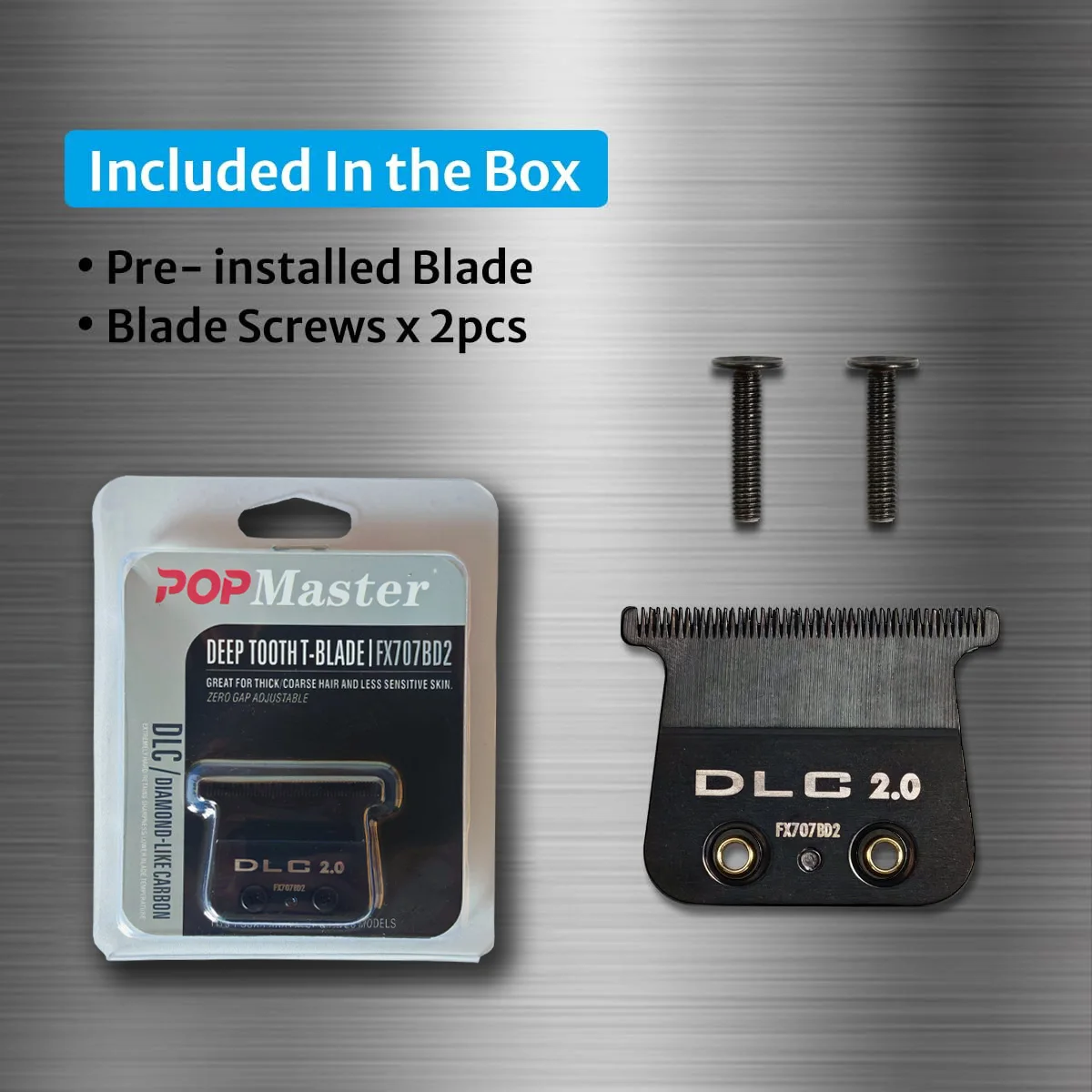 New Cutter bit Professional Colorful DLC FX707Z Rplacement TITANIUM Blade Compatible With BaBy PRO Hair Trimmers FX787 and FX726