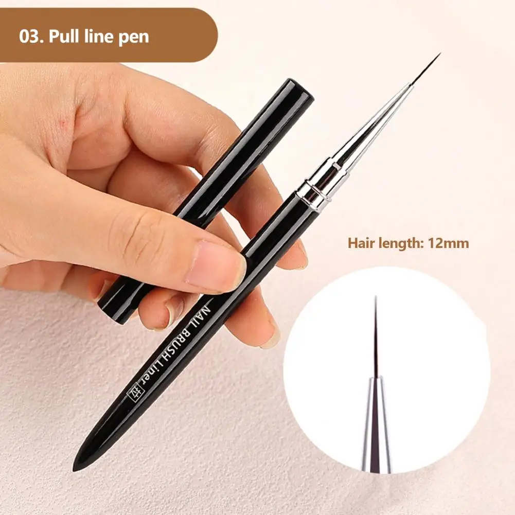 Nail Smudge Pen  Practical Nylon Bristle Diverse Styles  Manicure Acrylic UV Gel Extension Pen Beauty Accessories