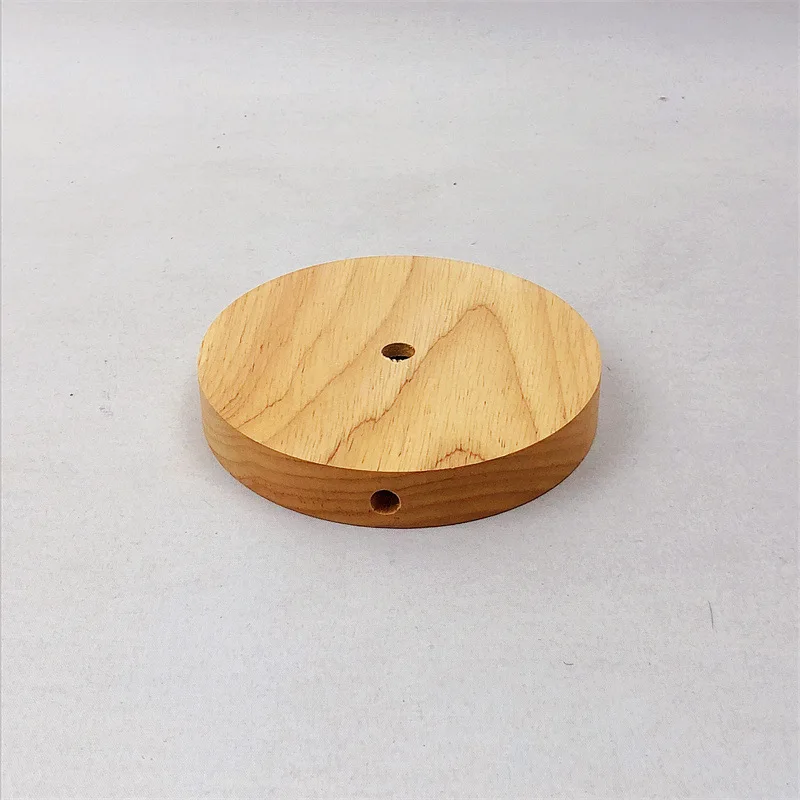 1pcs Round Wood Table Lamp bases Holder 12cm 14.5cm E27 Socket Desk Lamp Base Holder Decor Wooden Base desk lamp  Accessories