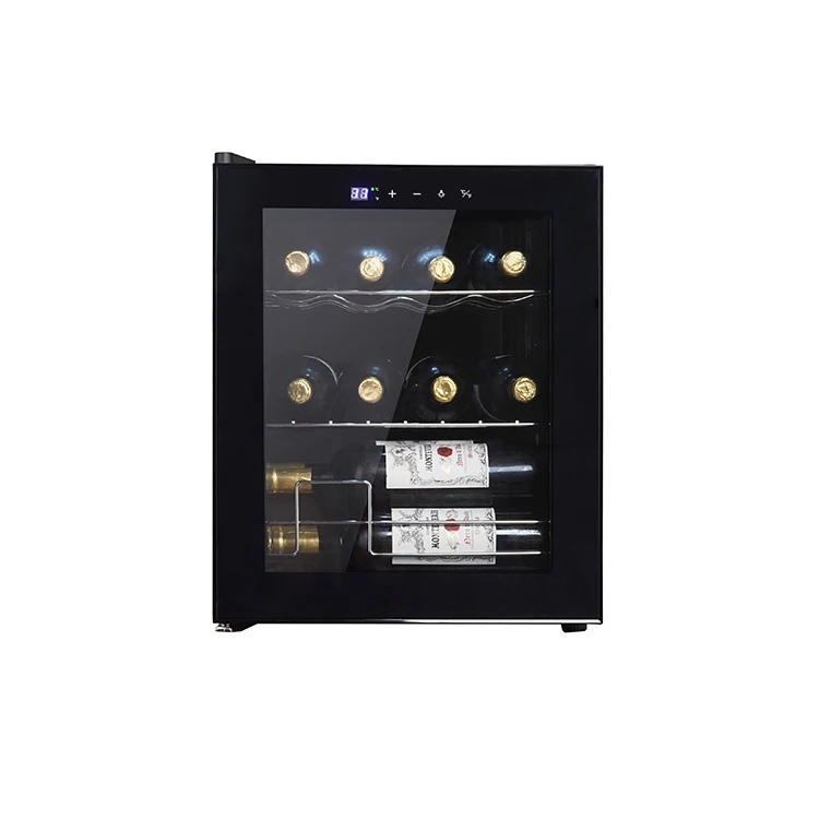 15 Bottle Table Top Wine Cooler Refrigerator with Digital Display Electric Compressor Cooling Freestanding Wine Cellar