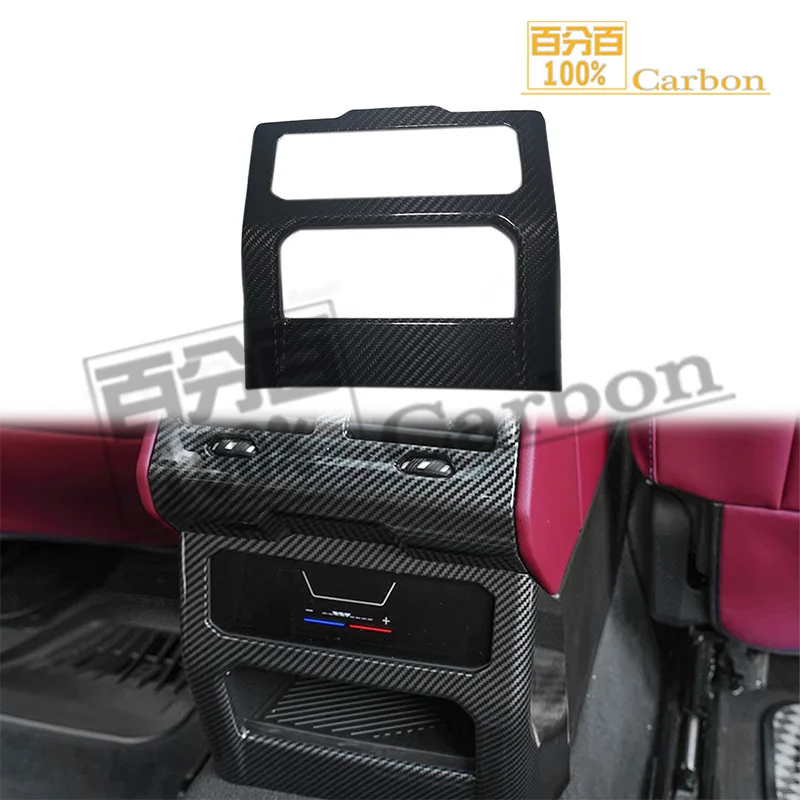 

Real Carbon Fiber Car Rear Air Conditioning Outlet Vent Trim Frame For BMW 5 Series i5 G60 2024up Car Interior Accessories