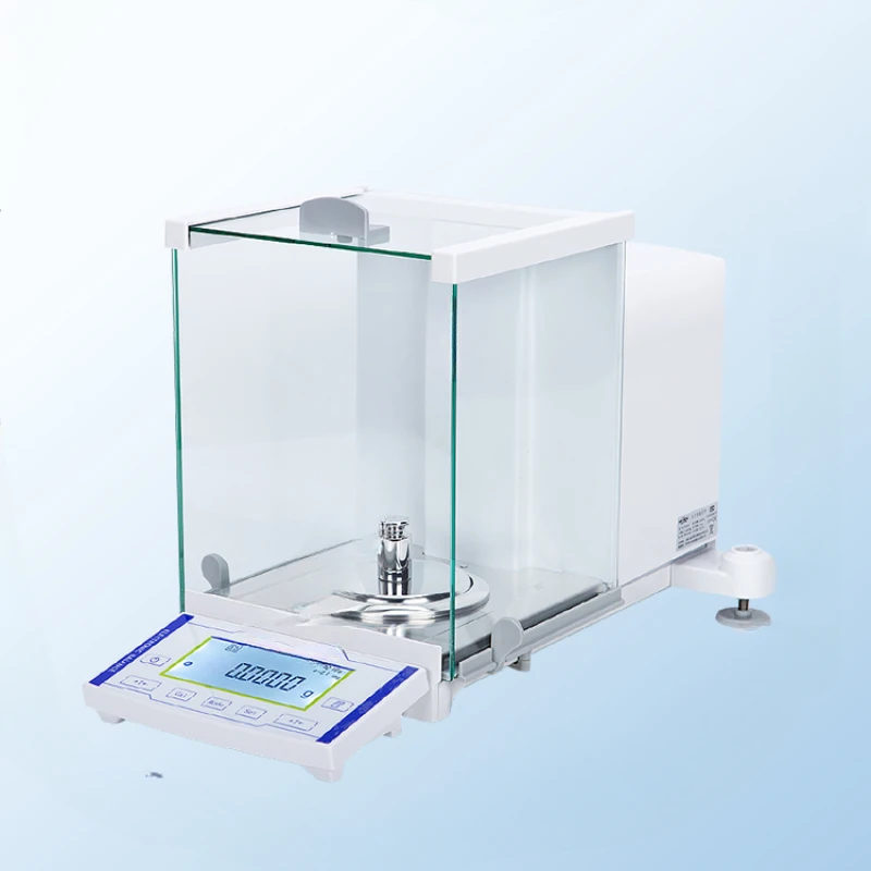 High precision electronic analytical balance with 0.1 millionth of a trace element 0.01mg/0.1mg dual range scale