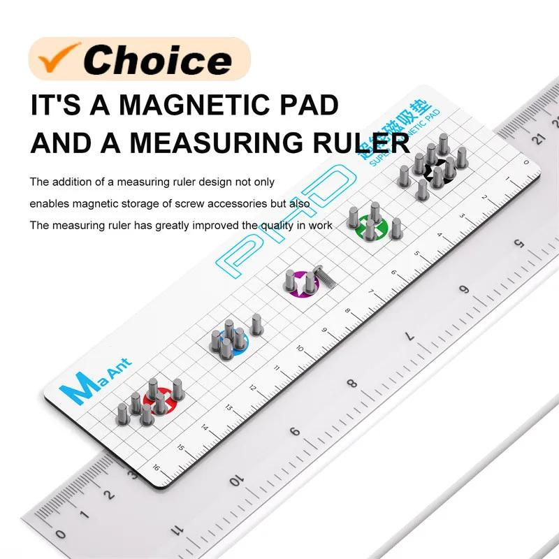 MaAnt PHD M069/PHDmini M070 Strong Magnetic Absorption Screws Storage Pad Neat and Tidy Easy To Take Metal Objects Storage Mat