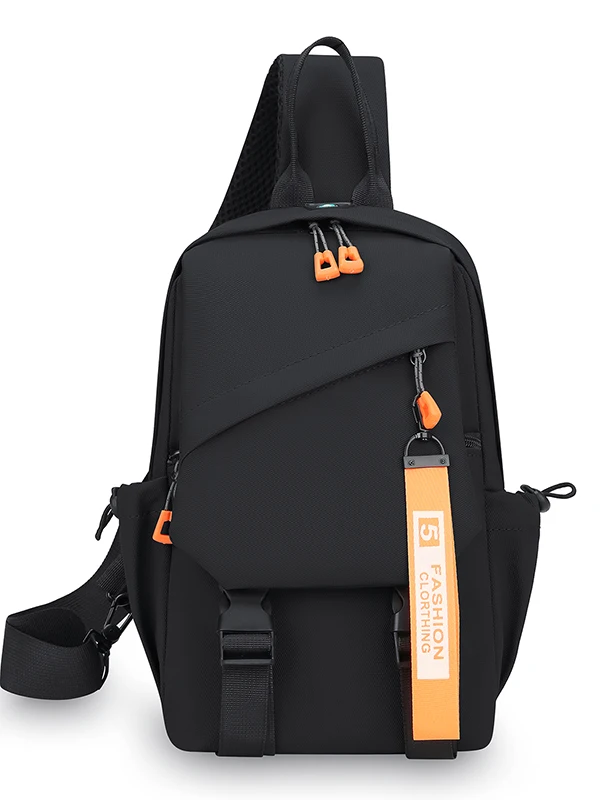 Picture 6: Large Capacity New Chest Bag Single Shoulder Casual Crossbody Delivery Men's Portable Bag Trendy Fashion Front Backpack