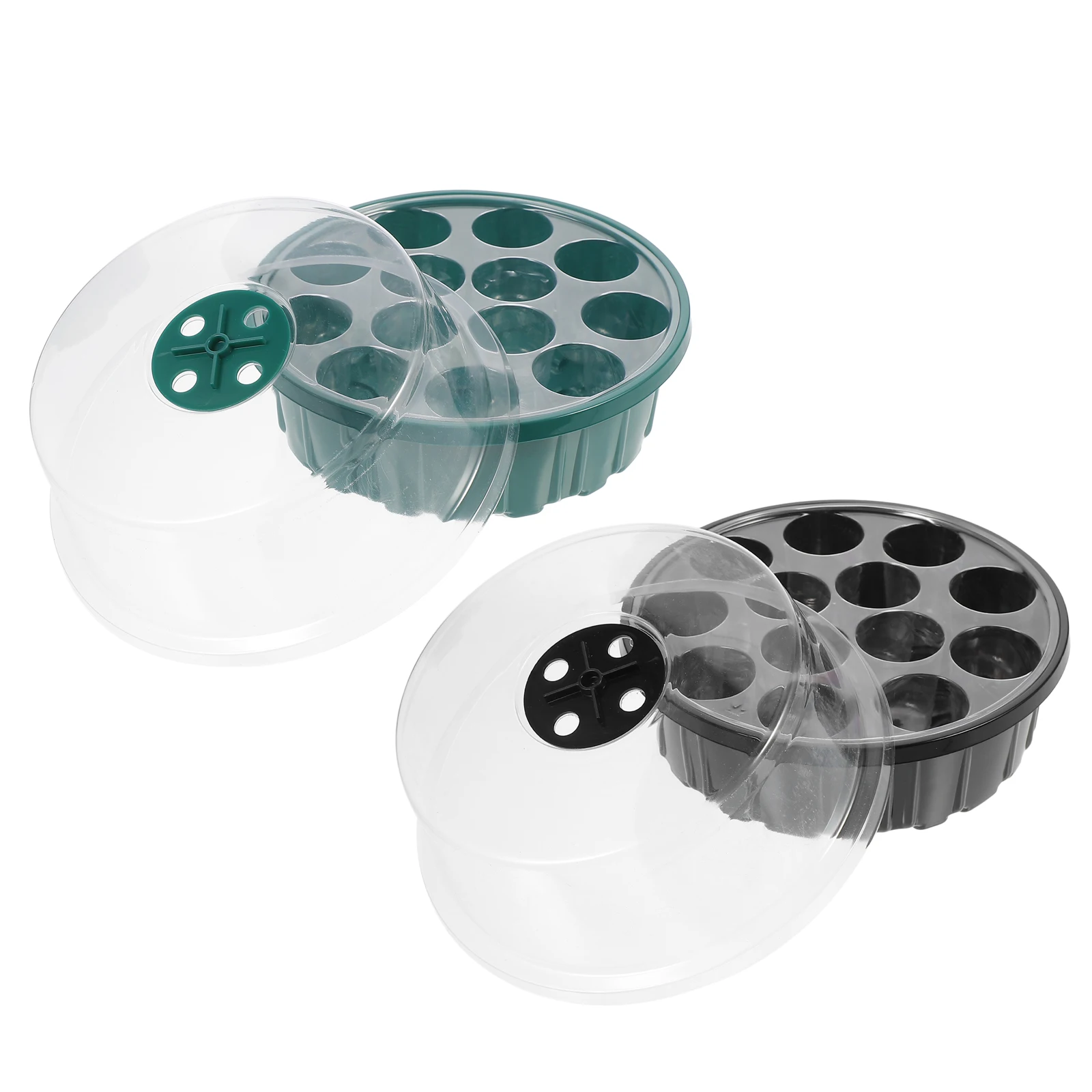 

2Pcs Planter Tray 13-Hole Plant Germination Trays Durable Plastic Easy to Clean Suitable for Various Plants Sowing Tray