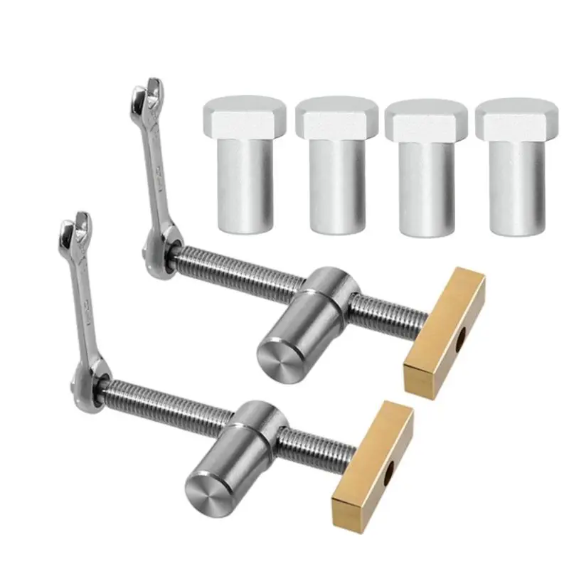 ABGE-2 Pcs Bench Dog, Dog Hole Clamp Woodworking 3/4 Inch With 4 Pcs 20Mm Bench Dog Hole Adjustable Workbench Bench 20Mm