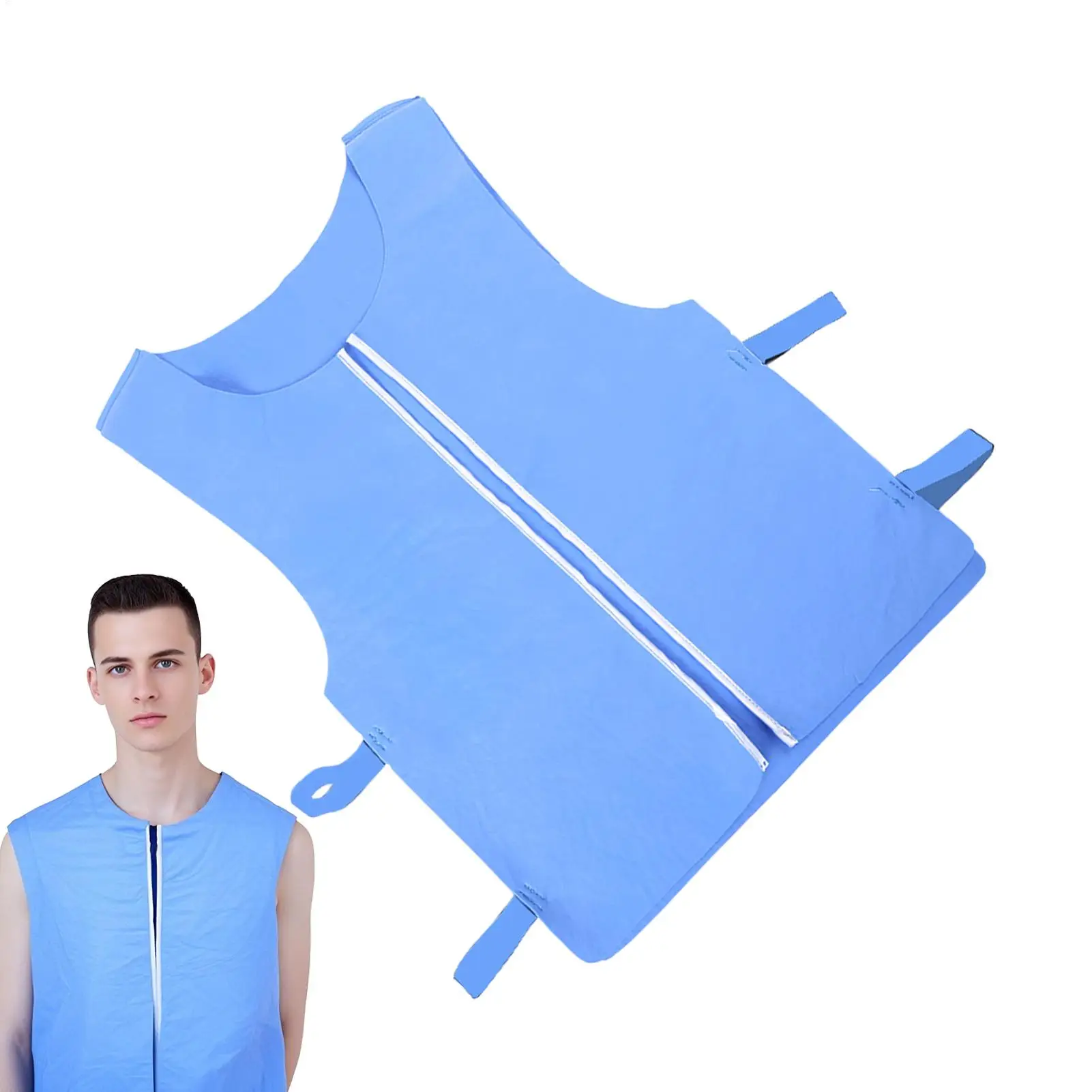 

Ice Cooling Vest Cooling Safety Vest Water-Activated Lightweight Outerwear Sleeveless Jacket For Men Women Running Fishing