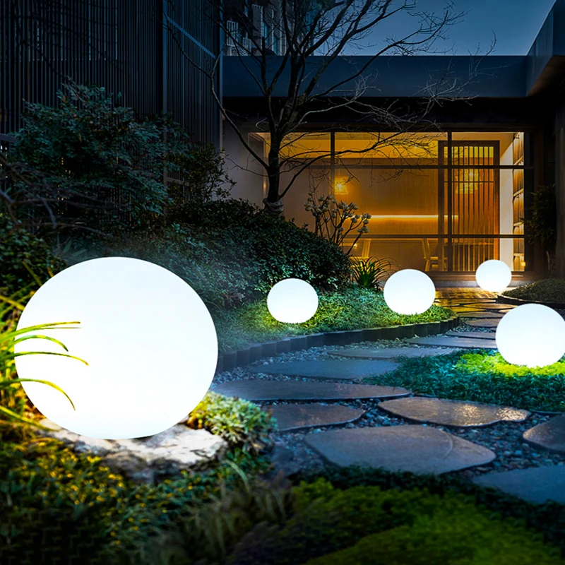 Remote Control LED Ball Night Lights AAA Battery Home Bedroom Decor Table Lamps Outdoor Garden Wedding Party Camping Decoration