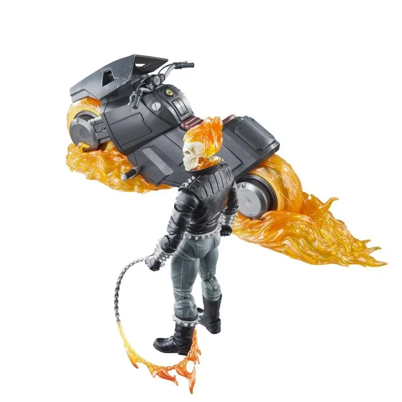 In Stock Ghost Rider And Motorcycle Fighting Vehicle 85th Anniversary Series 6-Inch Ml Doll Doll Model Handmade Ornament view 4