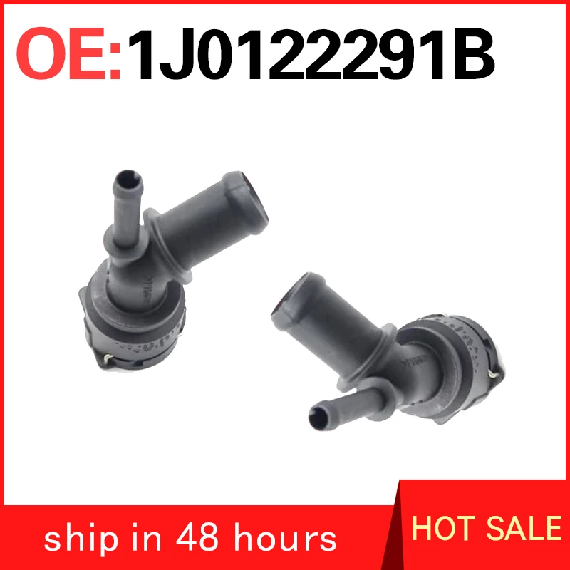 1J0122291B FOR Audi Volkswagen A3 Beetle Bora Jetta Golf Engine Thermostat Radiator Cooling Hose Flange Joint Black Auto Parts