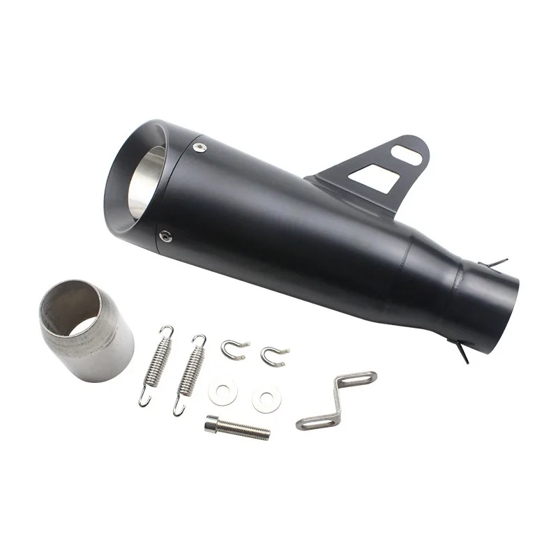 Deep Sound Stainless Steel Exhaust Throat Muffler Pipe for Yamaha R25 R3 R6 MT07 MT09 Ninja Z250 Motorcycle Performance