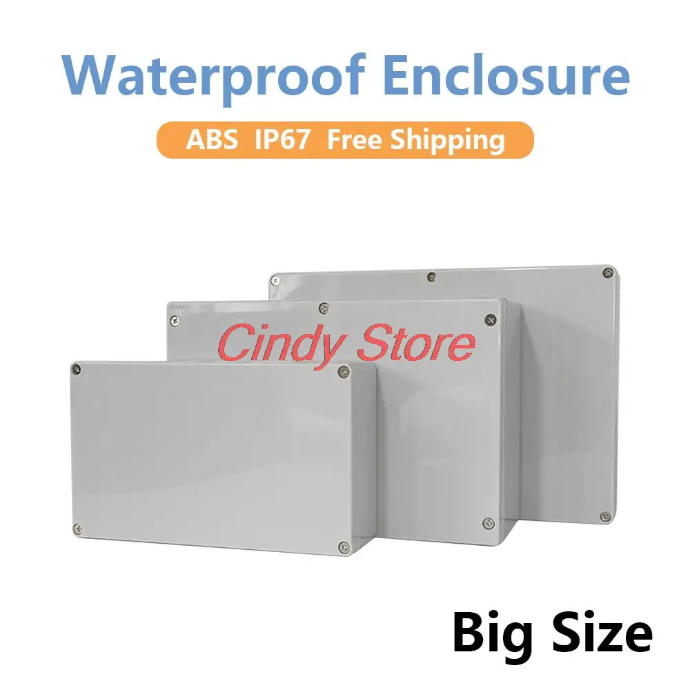 1pcs Big Size Outdoor Waterproof Case Enclosure Plastic Box Electronic Project Case Waterproof Junction Box for Electronics