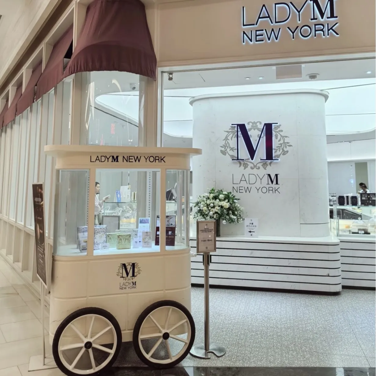 Scenic snack mobile sales booth cart display table trolley